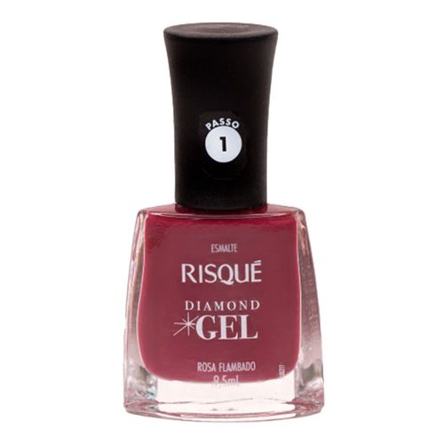 Esmalte Risqué Diamond Gel Rosa Flambado 9,5ml Esmalte Risqué Diamond Gel Rosa Flambado 9,5ml