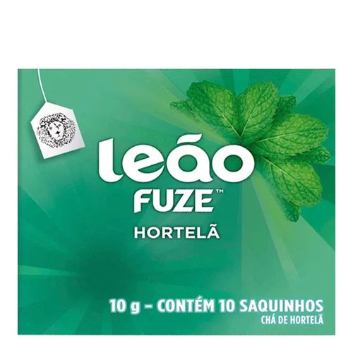 Chá Leão Fuze Hortelã 10 Saquinhos Chá Leão Fuze Hortelã 10 Saquinhos
