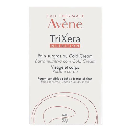 Sabonete em Barra Avene Trixera Nutrition Rosto e Corpo 80g Sabonete em Barra Avene Trixera Nutrition Rosto e Corpo 80g