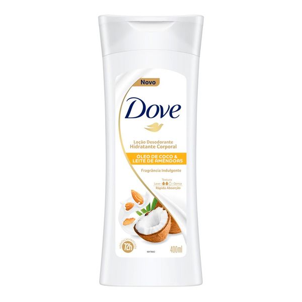 Hidratante Corporal Dove Oléo de Coco e Leite de Amêndoas 400ml