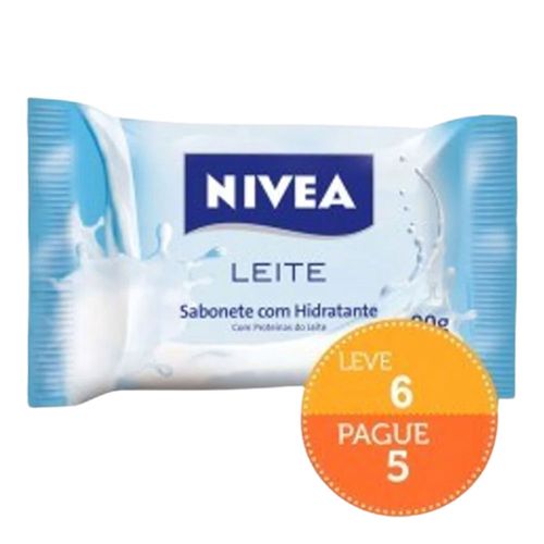 Sabonete em Barra Nivea Proteínas do Leite 90g 6 Unidades Sabonete em Barra Nivea Proteínas do Leite 90g 6 Unidades