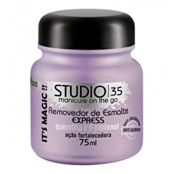 Removedor de Esmalte Studio 35 Express Queratina e D-Pantenol 75ml