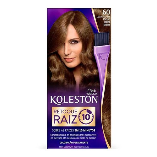 Retoque De Raiz Coloração Permanente Koleston Louro Escuro 100ml Retoque De Raiz Coloração Permanente Koleston Louro Escuro 100ml