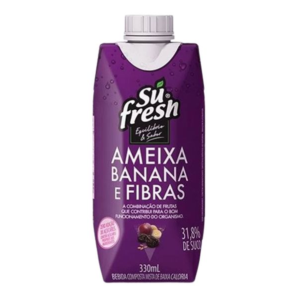 Suco Sufresh Equilíbio & Sabor Ameixa, Banana e Fibras 330ml