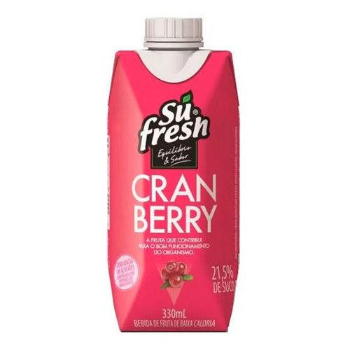 Suco Sufresh Equilíbio & Sabor Cramberry 330ml
