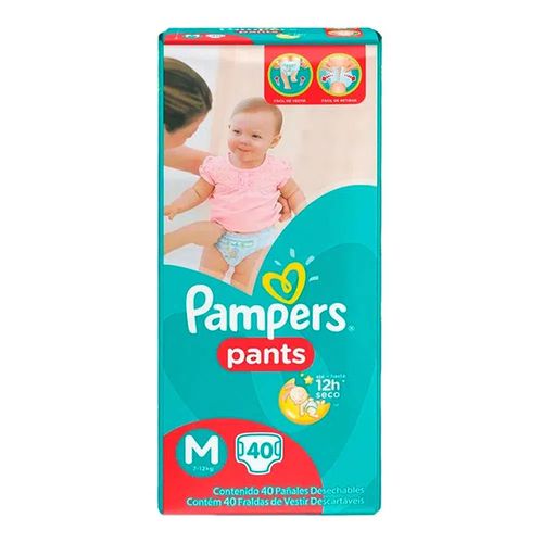 Fralda Descartável Pampers Pants Mega M 40 Unidades Fralda Descartável Pampers Pants Mega M 40 Unidades