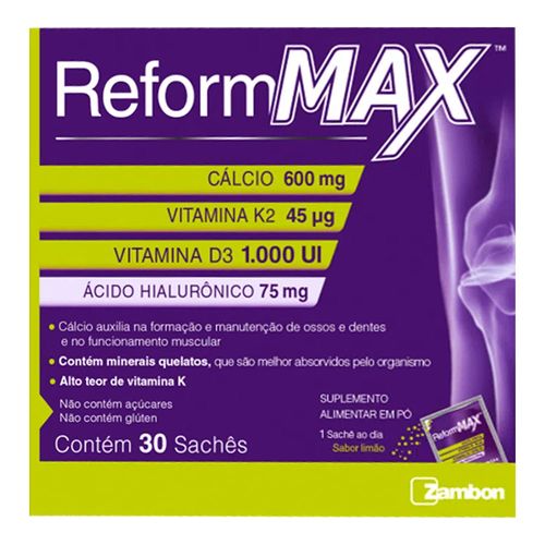 Suplemento Alimentar Em Pó Reformmax 30 Sachês