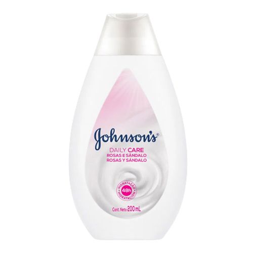 Loção Hidratante Johnson's Daily Care Rosas e Sândalo 200ml Loção Hidratante Johnson's Daily Care Rosas e Sândalo 200ml