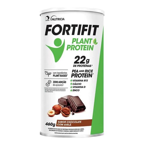 Suplemento Alimentar Fortifit Plant Protein Sabor Chocolate com Avelã 460g Suplemento Alimentar Fortifit Plant Protein Sabor Chocolate com Avelã 460g