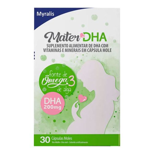 Suplemento Alimentar Mater DHA Myralis 30 Cápsulas