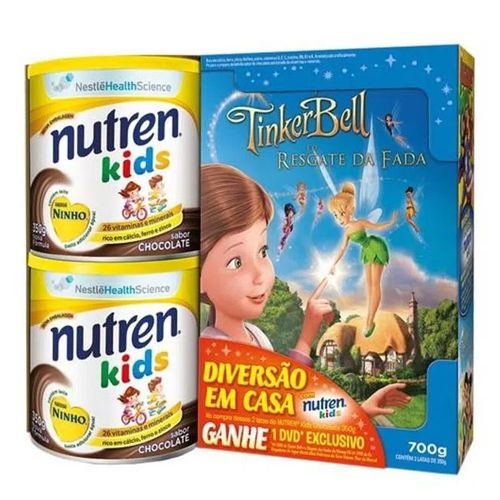 Suplemento Alimentar Nestlé Nutren Kids Chocolate 350g 2 Unidades + DVD Suplemento Alimentar Nestlé Nutren Kids Chocolate 350g 2 Unidades + DVD