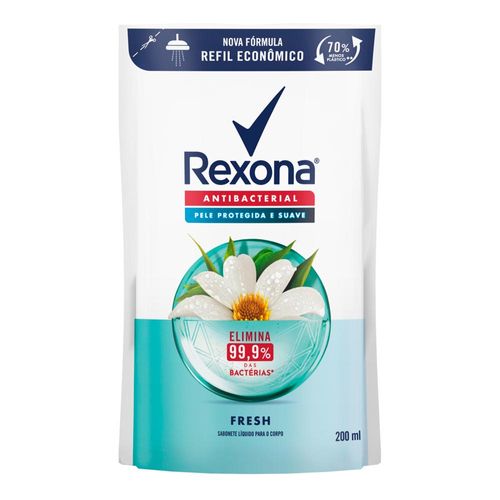 Sabonete Líquido Rexona Antibacterial Fresh Refil 200Ml