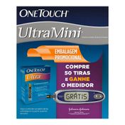 Tiras Reagentes OneTouch Ultra 50 Unidades + Aparelho Medidor OneTouch UltraMini Grátis