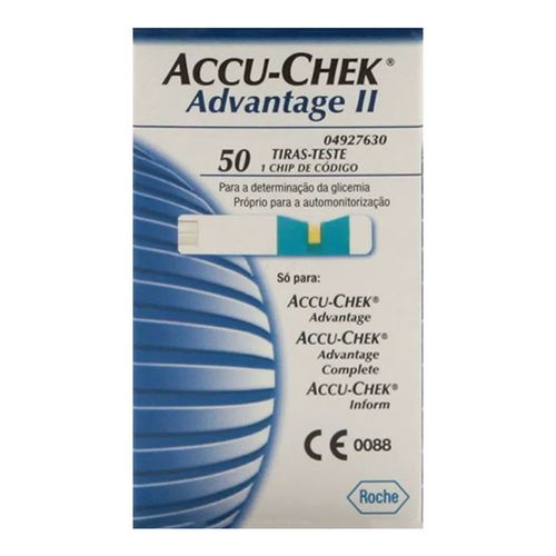 Tiras Teste Accu-Chek Advantage II Roche C/ 50 Unidades Tiras Teste Accu-Chek Advantage II Roche C/ 50 Unidades
