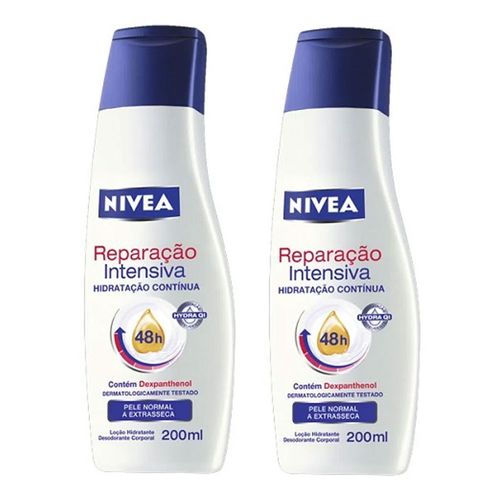 Loção Hidratante Nivea Body Pele Normal 200ml C/ 2 Unidades Loção Hidratante Nivea Body Pele Normal 200ml C/ 2 Unidades