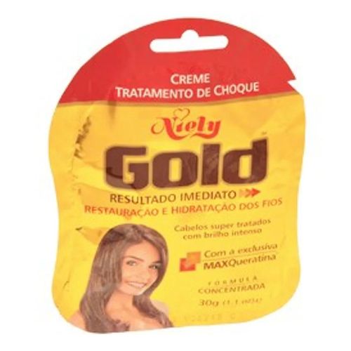 Tratamento de Choque Niely Gold Max Queratina 30g Tratamento de Choque Niely Gold Max Queratina 30g