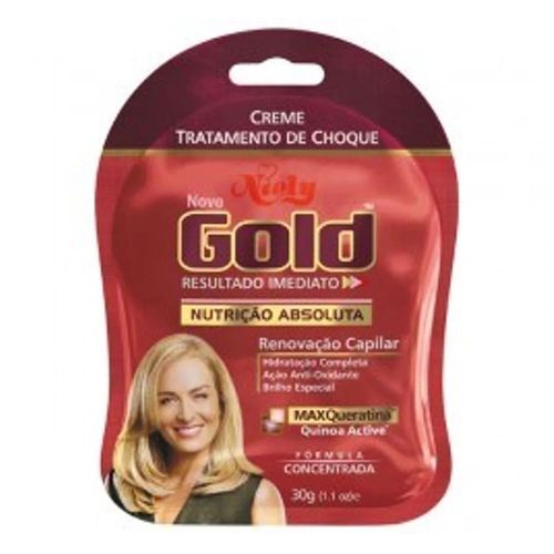 Tratamento de Choque Niely Gold Nutrição Absoluta 30g Tratamento de Choque Niely Gold Nutrição Absoluta 30g