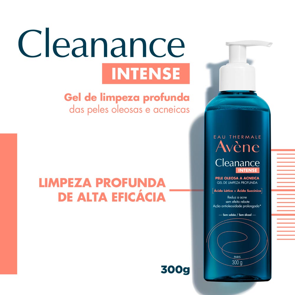Gel de Limpeza Profunda Avène Cleanance Intense 300g - Drogaria Sao Paulo