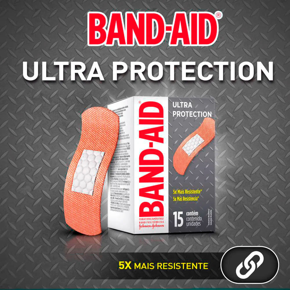 Curativo Band-Aid Ultra Protection Johnson's 15 Unidades - Drogaria Sao  Paulo