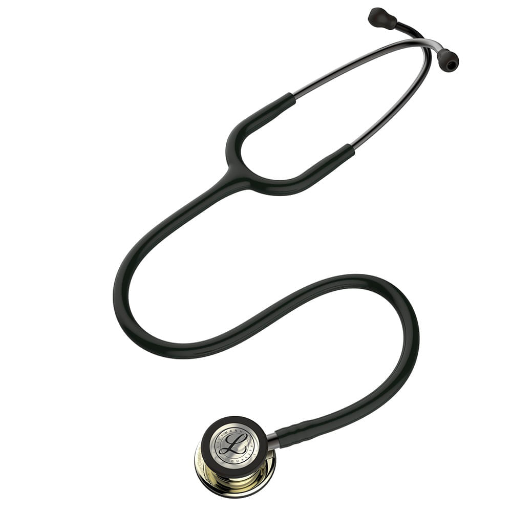 Estetoscópio Littmann Classic III 3M Preto e Champagne 5861