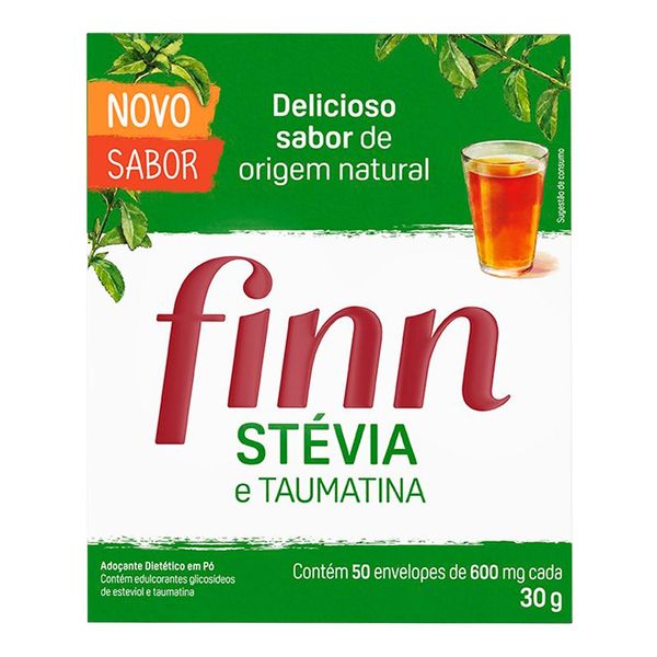 Adoçante Finn Stevia e Taumatina 50 Unidades