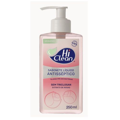 790419-Sabonete-Liquido-Hi-Clean-Antisseptico-Rosas-250ml 790419-Sabonete-Liquido-Hi-Clean-Antisseptico-Rosas-250ml