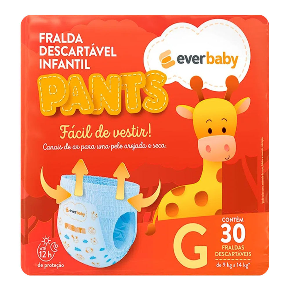 Fralda Pants Ever Baby Tamanho G 30 Unidades - Drogaria Sao Paulo