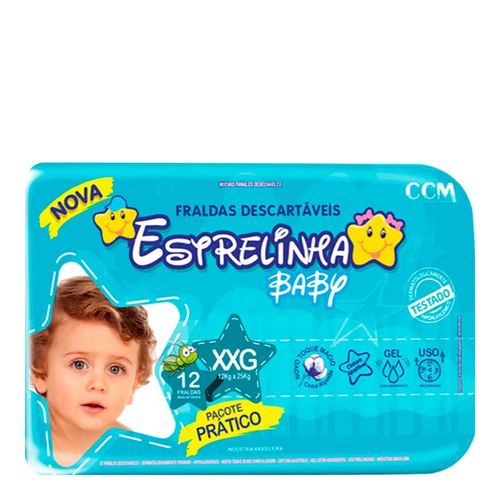 Fralda Estrelinha Baby Tamanho XXG 12 Unidades Fralda Estrelinha Baby Tamanho XXG 12 Unidades