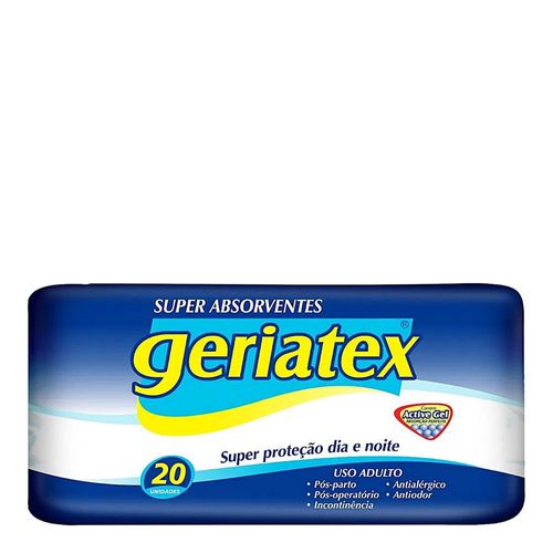 Super Absorvente Geriatex - 20 Unidades Super Absorvente Geriatex - 20 Unidades