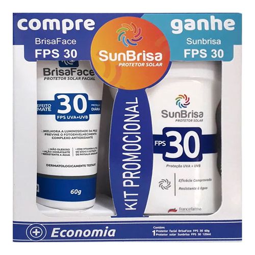Kit Protetor Solar Sunbrisa 30 FPS 60g + Proteor Solar 30 FPS 60g Kit Protetor Solar Sunbrisa 30 FPS 60g + Proteor Solar 30 FPS 60g