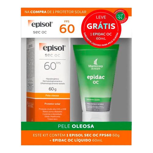 Kit Protetor Solar Episol FPS60 60g + Sabonete Líquido 60g Kit Protetor Solar Episol FPS60 60g + Sabonete Líquido 60g