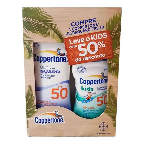 Kit Protetor Solar Coppertone Ultraguard Loção FPS 50 200ml + Kids FPS 50 125ml