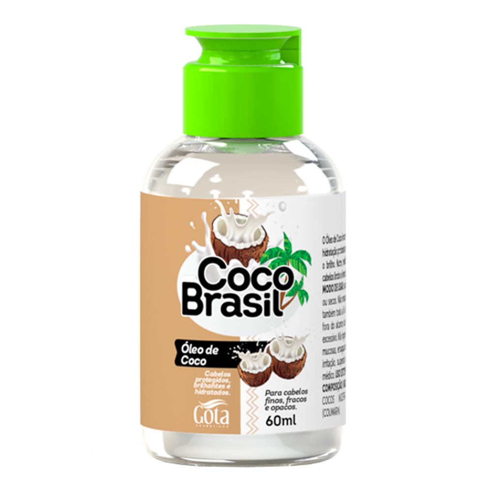 Óleo Capilar Gota Dourada Coco Brasil 60ml