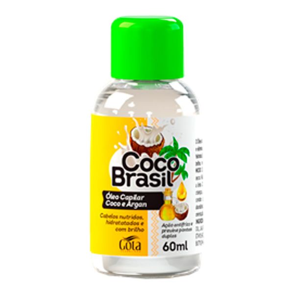 Óleo Capilar Gota Dourada Coco Brasil Coco e Argan 60ml