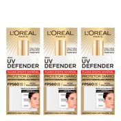 Kit L'Oréal Protetor Solar Facial UV Defender 60 FPS 40g 3 Unidades