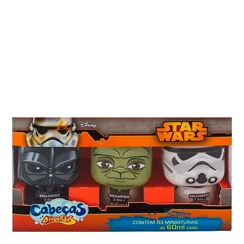 Kit Miniaturas Star Wars com 3 Shampoos 2 em 1 60ml cada Kit Miniaturas Star Wars com 3 Shampoos 2 em 1 60ml cada