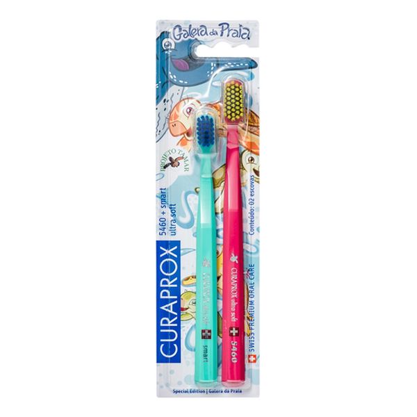 Kit Escova Dental Curaproz Ultra Soft 5460 1 Unidade + Smart 1 Unidade