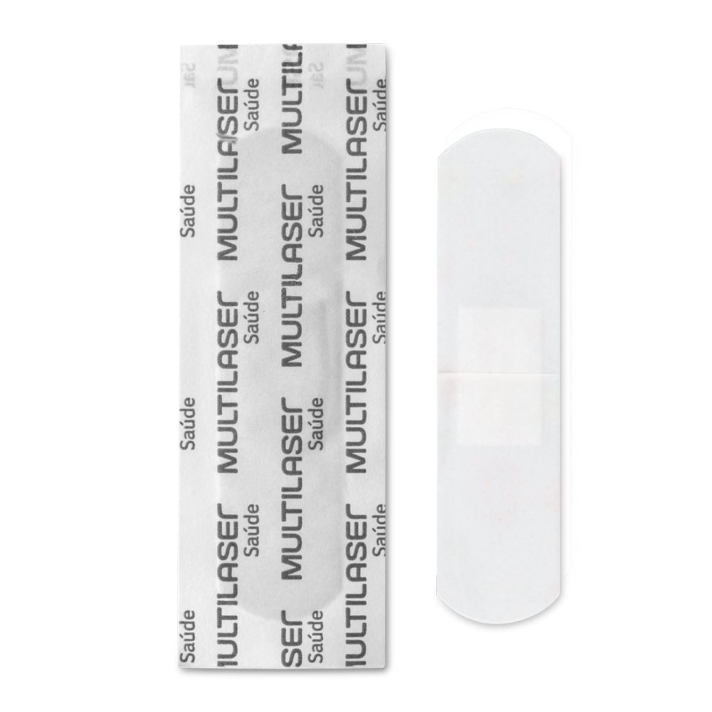 Band-aid Bege 3 Tamanhos Diferentes Kit Com 90 Multilaser