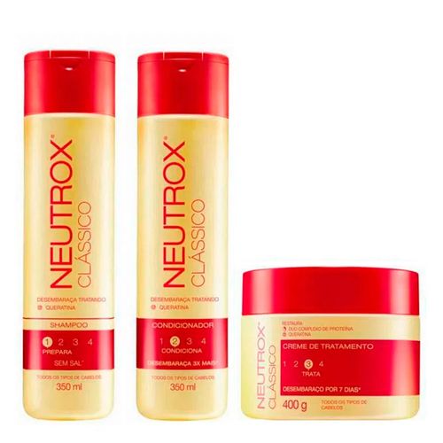Kit Neutrox Clássico Shampoo + Condicionador + Creme de Tratamento