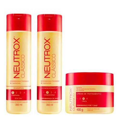 Kit Neutrox Clássico Shampoo + Condicionador + Creme de Tratamento Kit Neutrox Clássico Shampoo + Condicionador + Creme de Tratamento