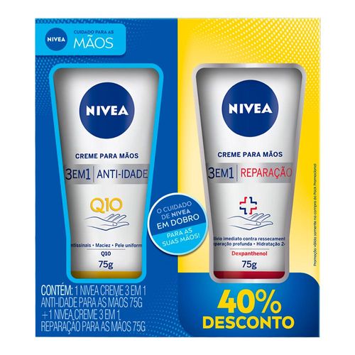 781274-Kit-Creme-para-Maos-Nivea-Para-Maos-3-em-1-75g 781274-Kit-Creme-para-Maos-Nivea-Para-Maos-3-em-1-75g