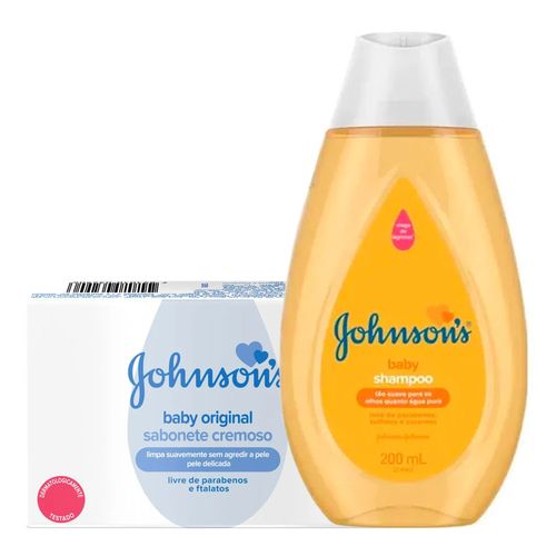 Kit-Shampoo-Johnson’s-Baby-200ml---Sabonete-80g