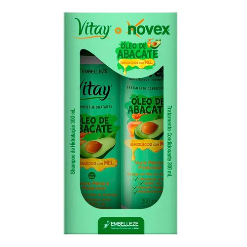 Kit Shampoo Novex Vitay Óleo de Abacate 300ml + Condicionador 300ml Kit Shampoo Novex Vitay Óleo de Abacate 300ml + Condicionador 300ml
