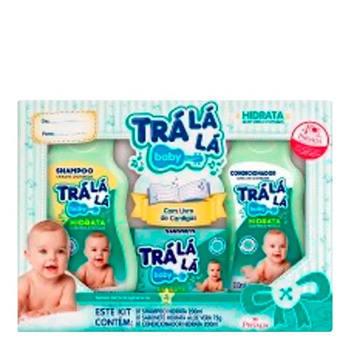 Kit Tra La La Hidrata Shampoo 200ml + Condicionador 200ml + Sabonete Aloe Vera 75g Kit Tra La La Hidrata Shampoo 200ml + Condicionador 200ml + Sabonete Aloe Vera 75g