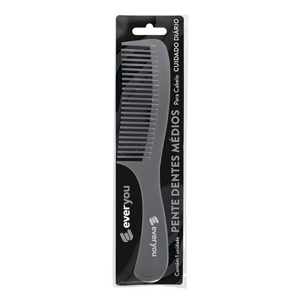 Pente para Cabelo Ever You Dentes Médios 1 Unidade