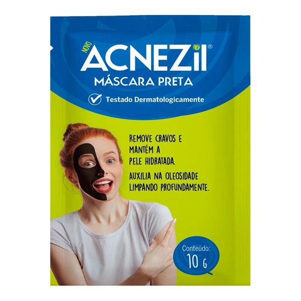 Máscara Facial Acnezil Cravos Preta 8g