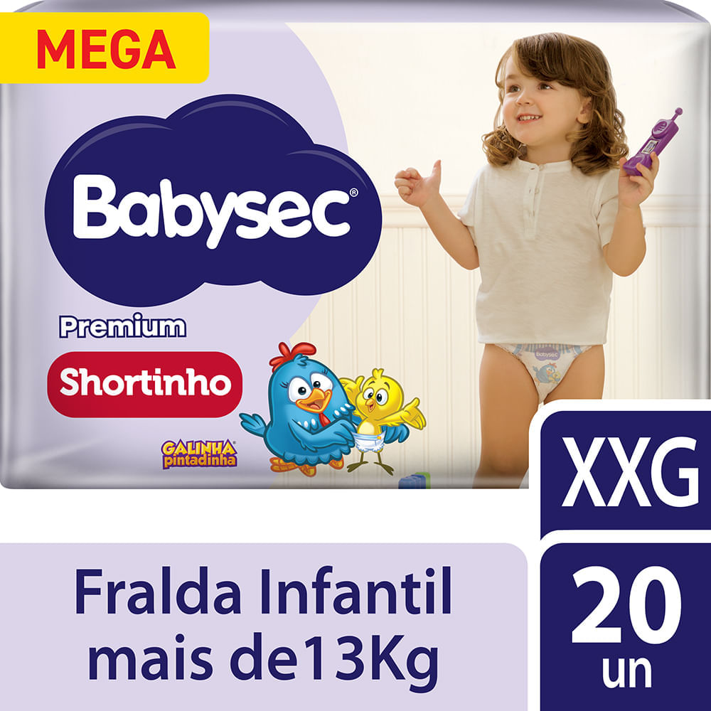 Fralda Babysec Shortinho Xxg 20 Unidades - Drogaria Sao Paulo