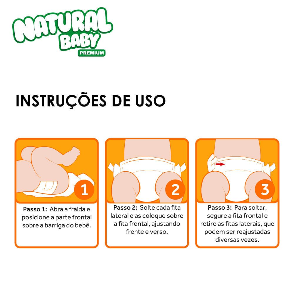 Fralda Infantil Natural Baby Premium Jumbinho Pacote (G) 18