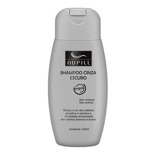 Shampoo Nupill Cinza Escuro Matizador 120ml Shampoo Nupill Cinza Escuro Matizador 120ml