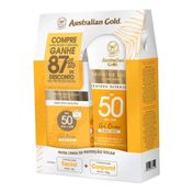 Kit Australian Gold Protetor Solar Corporal FPS50 200g + Facial FPS50 50g
